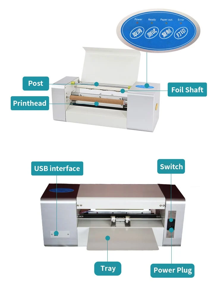Настольная машина для горячего тиснения Принтер фольги Amydor 360B Пресс листовой из