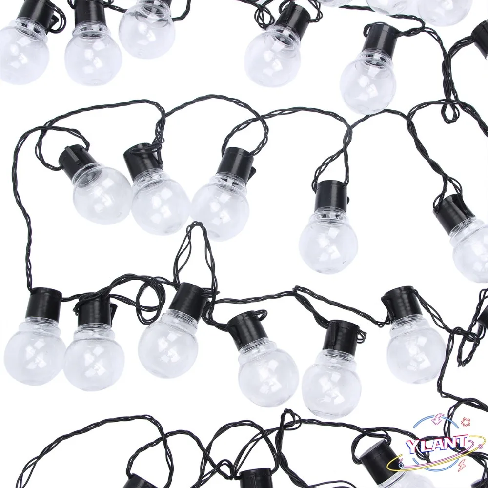 

YLANT 6/11M Fairy String Light Christmas Garland Fairy Lights 20/38 Bulb Outdoor For Wedding Garden Party Decoration