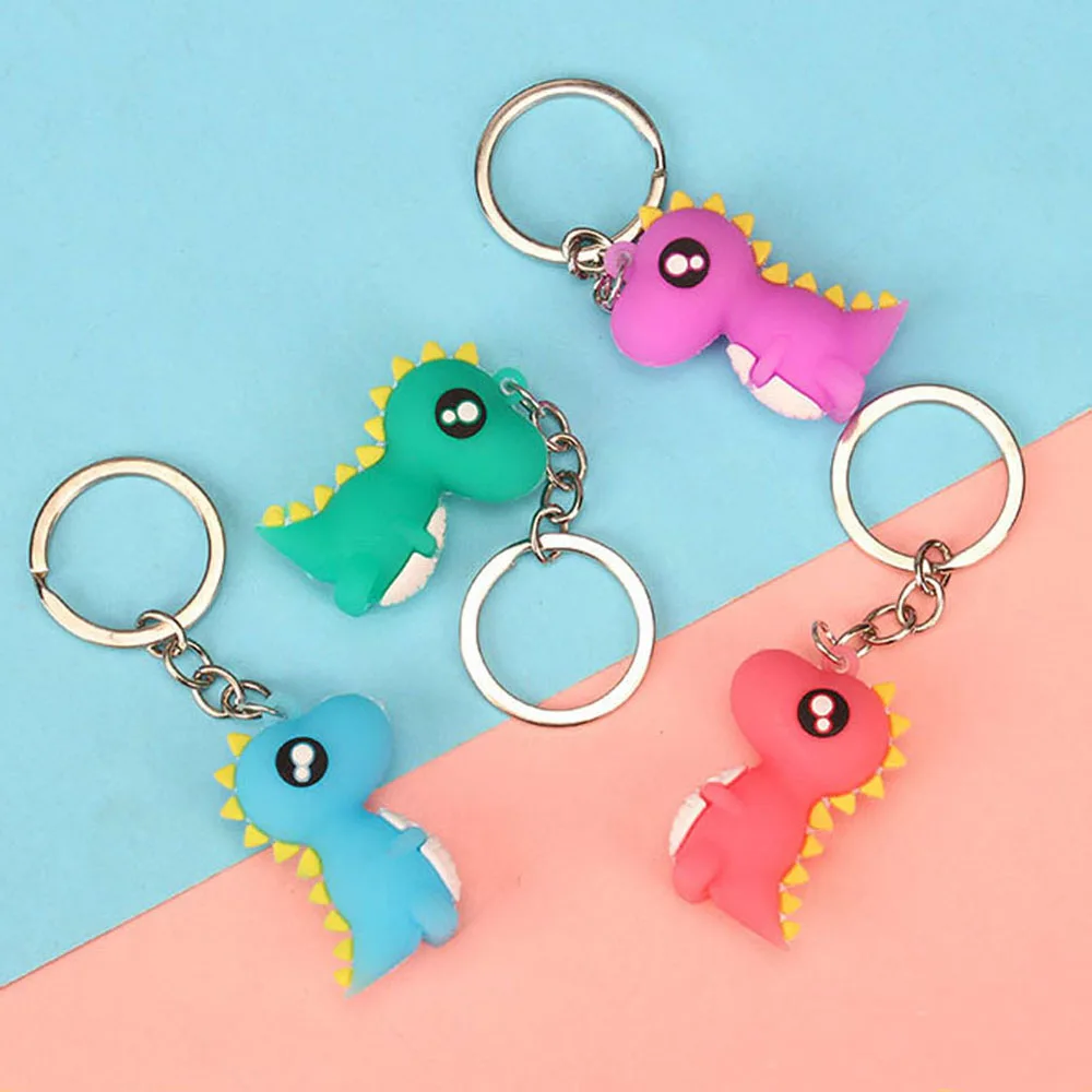 Модный милый брелок для ключей с динозавром модный мультяшный из полиуретана