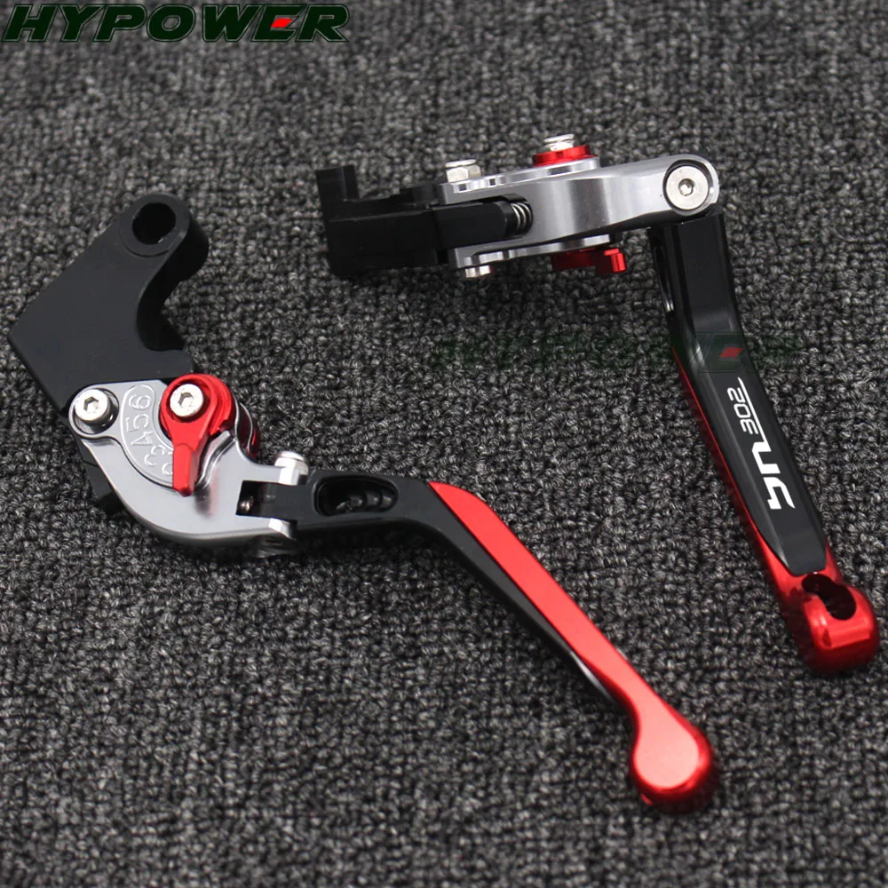Logo BN302 Red+Titanium For Benelli BN 302 2015-2016 CNC Folding Extendable Motorcycle Brake Clutch Levers | Автомобили и