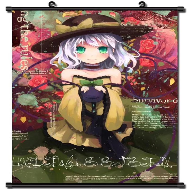 Японский аниме проект TouHou Subterranean Animism Komeiji Koishi домашний Декор настенный свиток