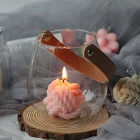 3d silicone candle making cakes mold yarn ball shape candle cute mousse chocolate cake resin candle wax mold