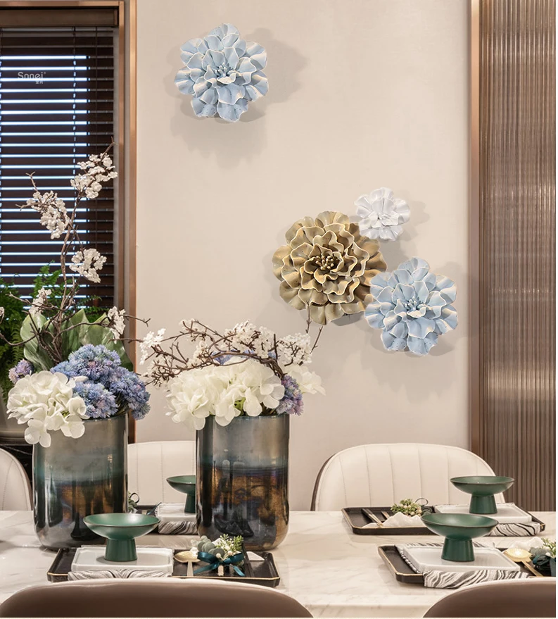 Современная керамическая настенная наклейка с цветами поделки фон для домашней