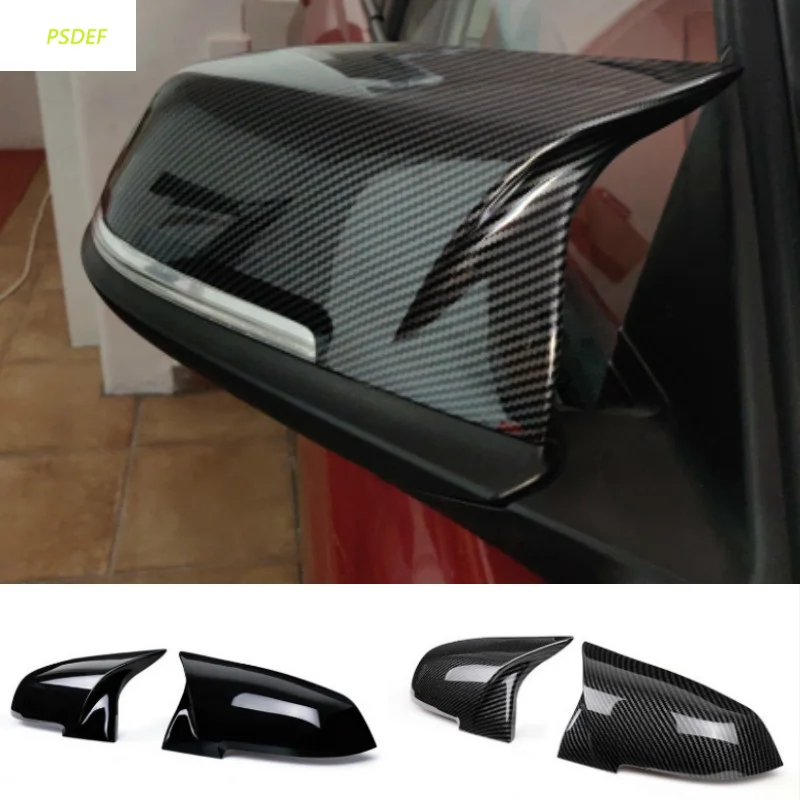 2 шт. крышка для зеркала заднего вида углеродная черная BMW серии 1 3 4 X M 220i 328i 420i F20 F21