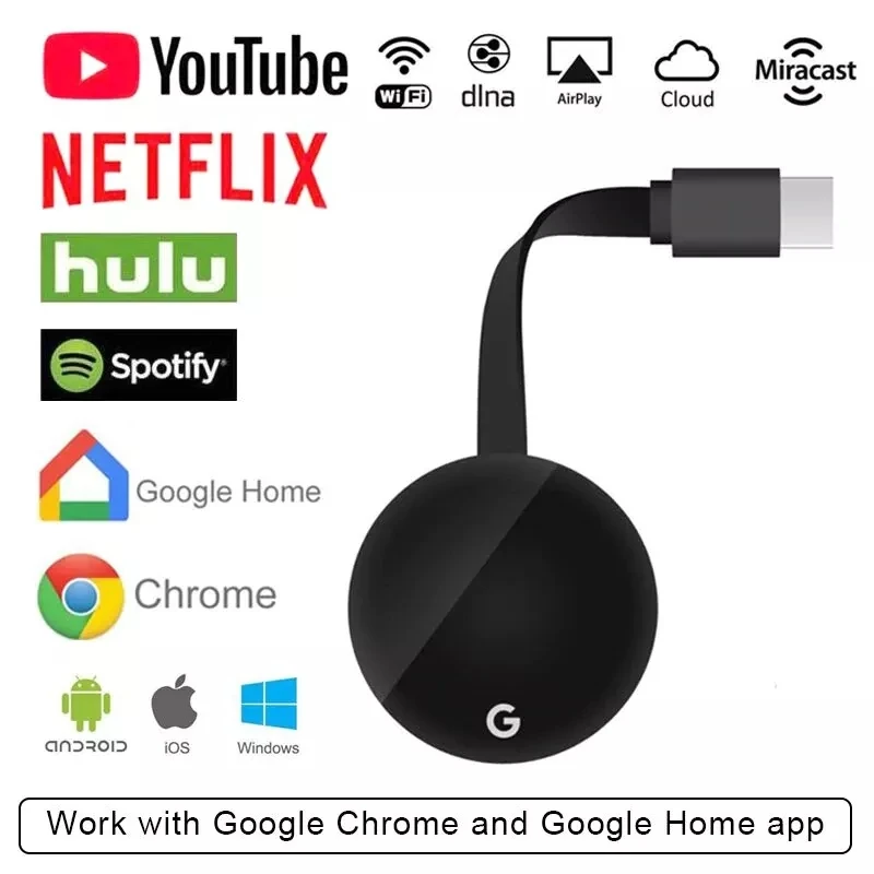 

ТВ-флешка Miracast G7S G2, Беспроводной Wi-Fi адаптер, ТВ-флешка для Mirascreen Anycast, видеостример HD для телефонов IOS, Android, ПК