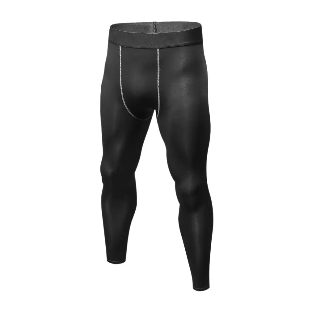 Колготки спортивные брюки мужские зимние компрессионные с бархатом для