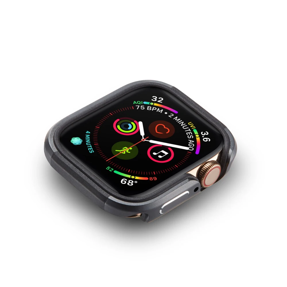 Чехол для Apple Watch Series 5 4 TPU+ металлический защитный чехол из алюминиевого сплава для iWatch 40 44 мм Рамка 40 мм 44 мм бампер оболочка