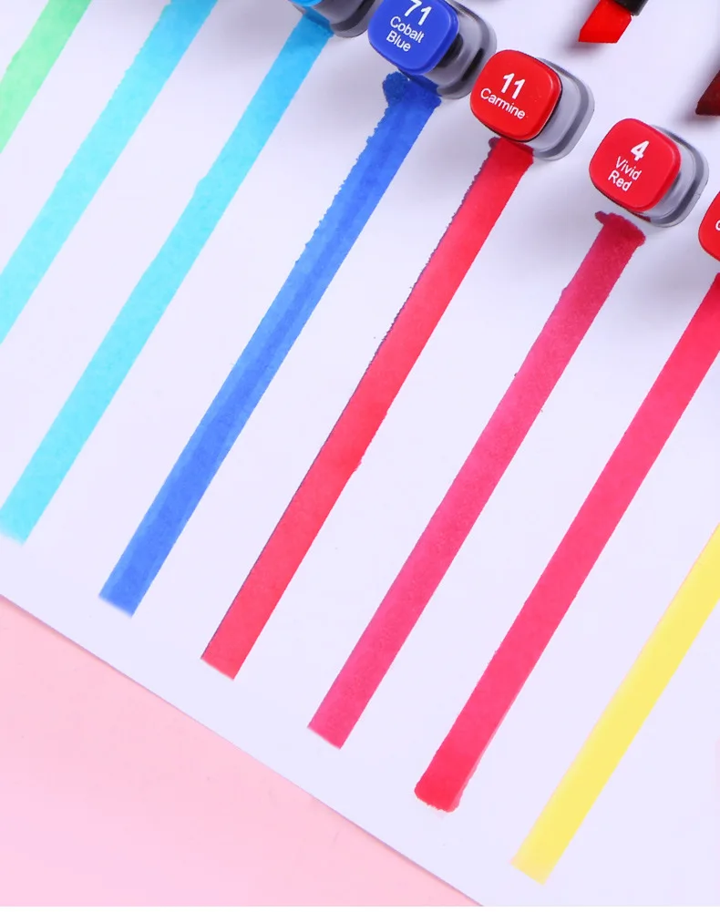 

30/36 Color/Bag Fundamental Marjola Paint Skull Pen Double Headed Marker Pen Set For Student Manga School Art Supplies With Box