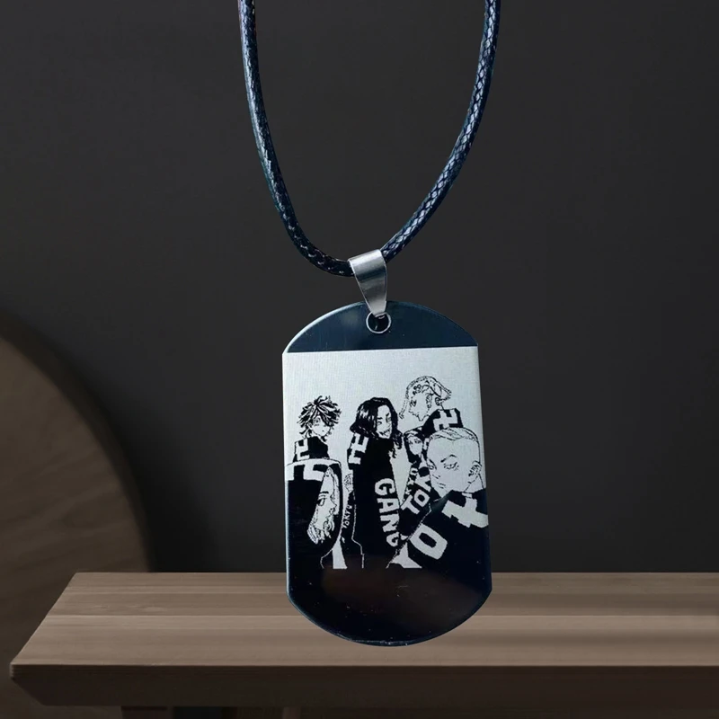 Ожерелье с подвеской для мужчин и женщин бирка аниме Мстители Токио бижутерия
