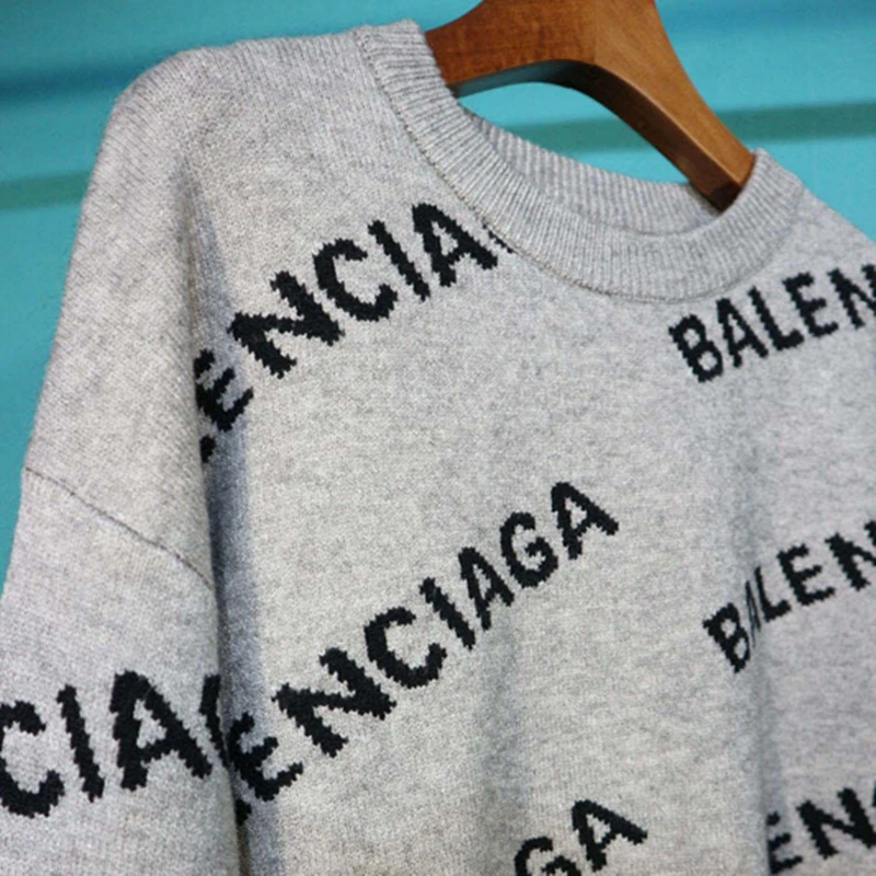 

Letter 2021 Luxury Winter New Sweater Women Fashion Pullovers O-Neck Quality Thicken warm Sweater Plus Size Loose Female Clothes