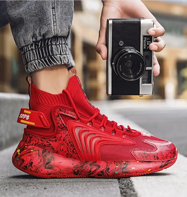 

2021 New Men Sneakers Breathable Men Casual Shoes men snow boots street Sports Shoes Student Basketball shoes men Running Shoes