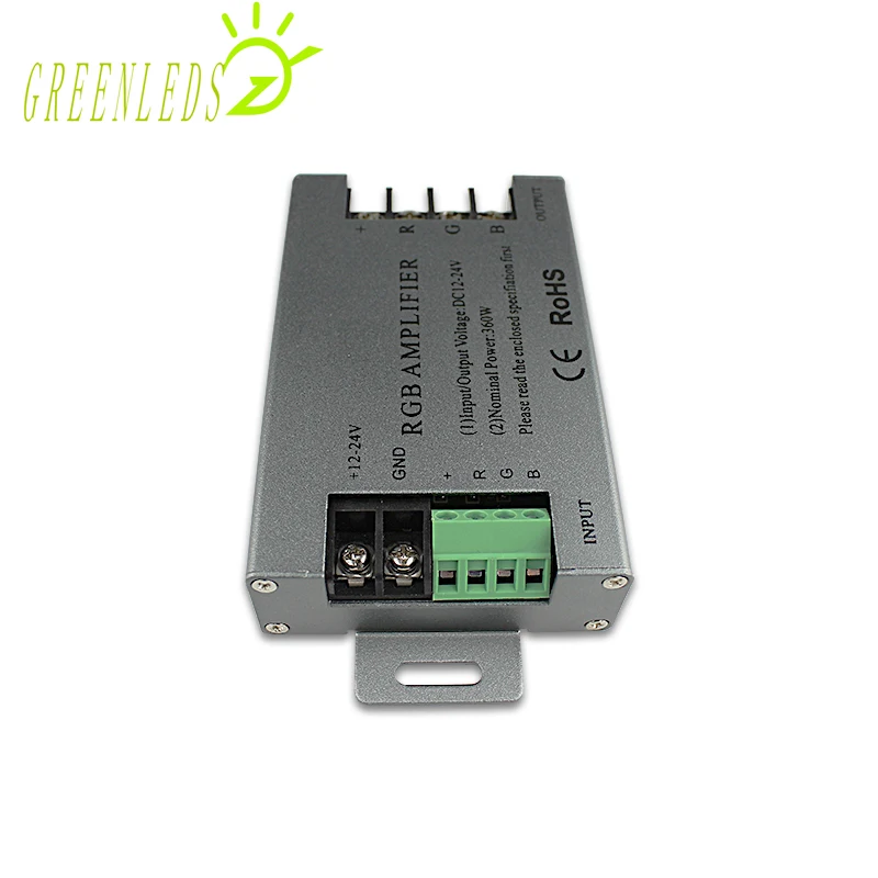 Светодиодный RGB усилитель Алюминий кожух 360W DC12-24V JM-AMF-CX с высокое качество 3 года
