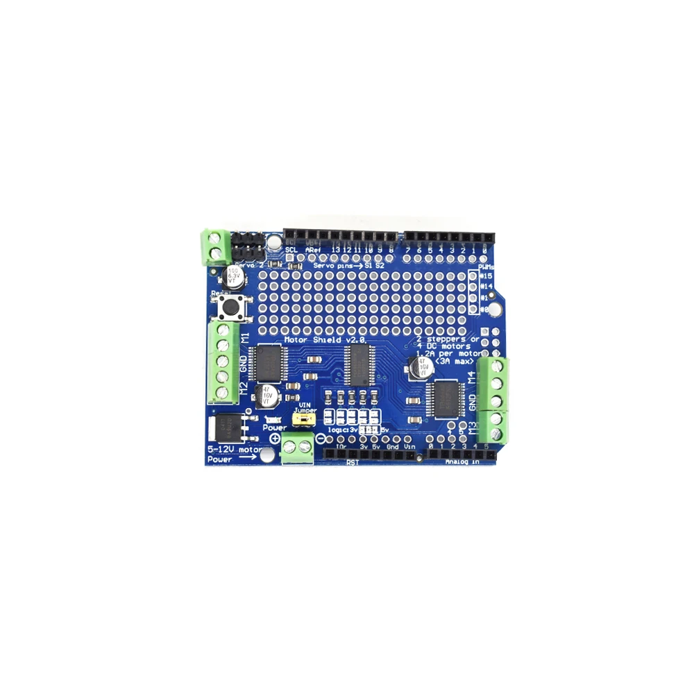 Официальный шаговый двигатель IIC I2C TB6612 Mosfet PCA9685 PWM сервопривод щит V2 для Arduino Robot Uno
