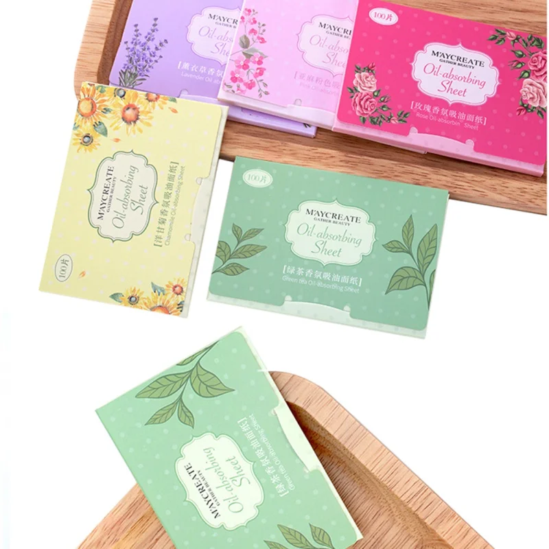 Новинка 100 шт. масло для лица промокающие бумаги салфетки удаления излишка масла