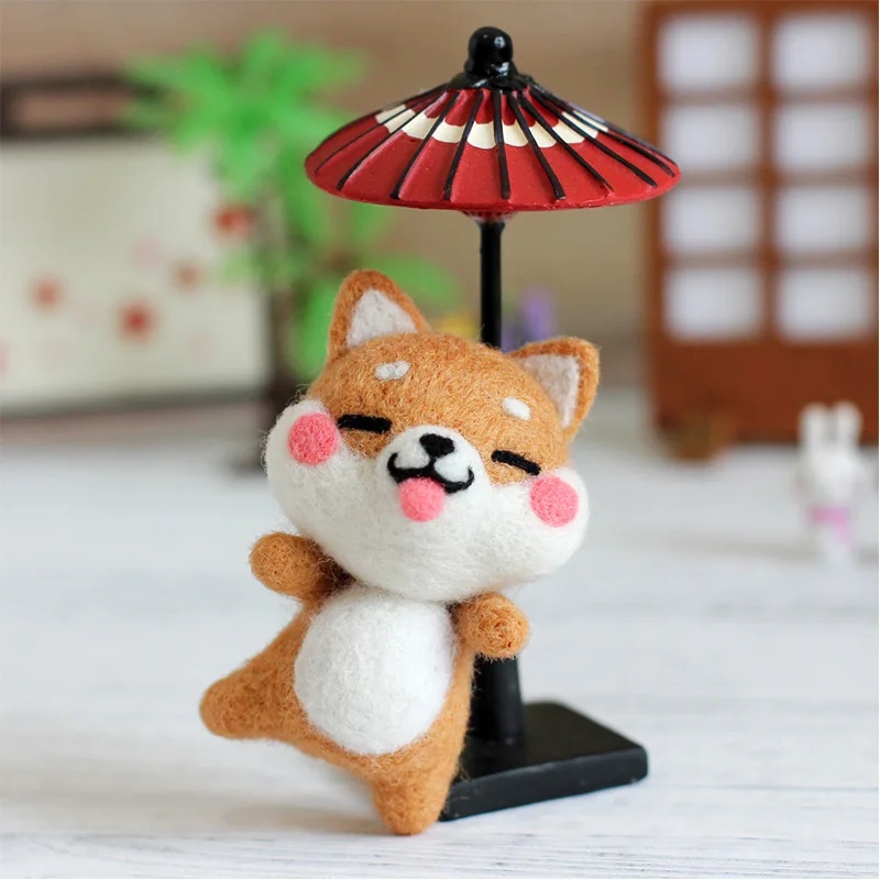 Jiwuo игрушка для домашних животных кукла из шерсти войлока фетра рукоделия Набор