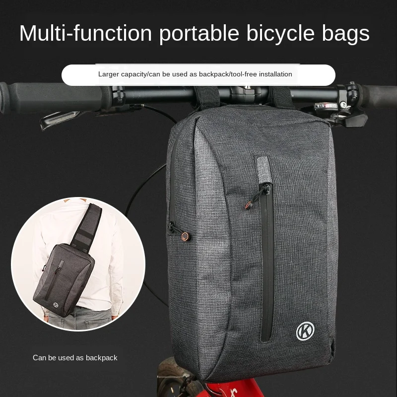 

New bicycle multifunctional portable head bag electric car head bag riding shoulder bag dual-use storage bag