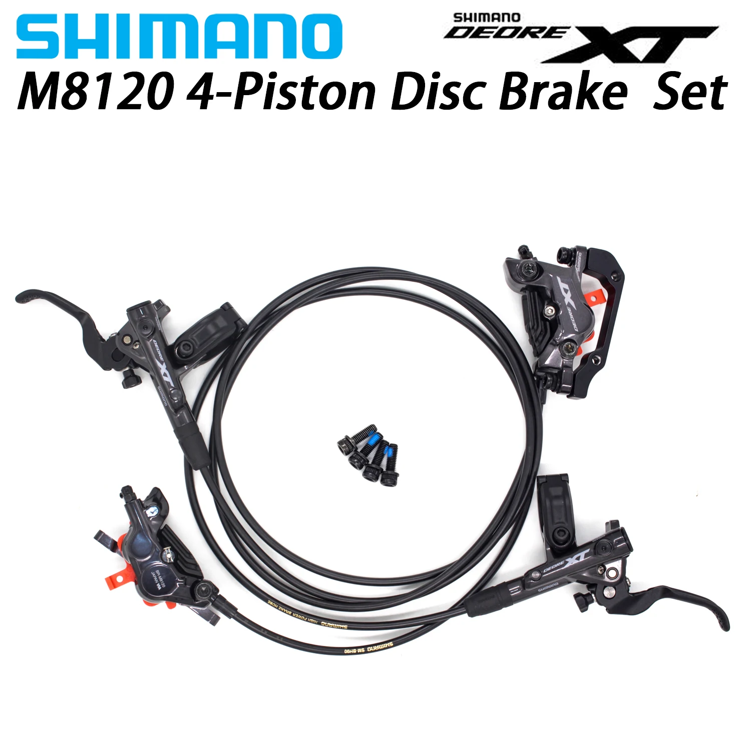 Shimano XT BR M8120 дисковый тормозной набор w/N03A смоляные подушечки Hidraulic 4 диск поршня