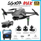 Дрон SG907MAX, двойная камера 4K HD, GPS, радиус 5G м