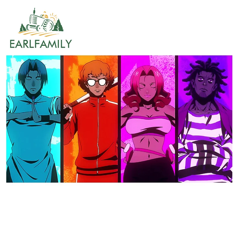 

EARLFAMILY 13cm x 11.3cm for The God of Highschool II Poster Auto Decal Vinyl Car Stickers Car Styling Window Trunk Decoration