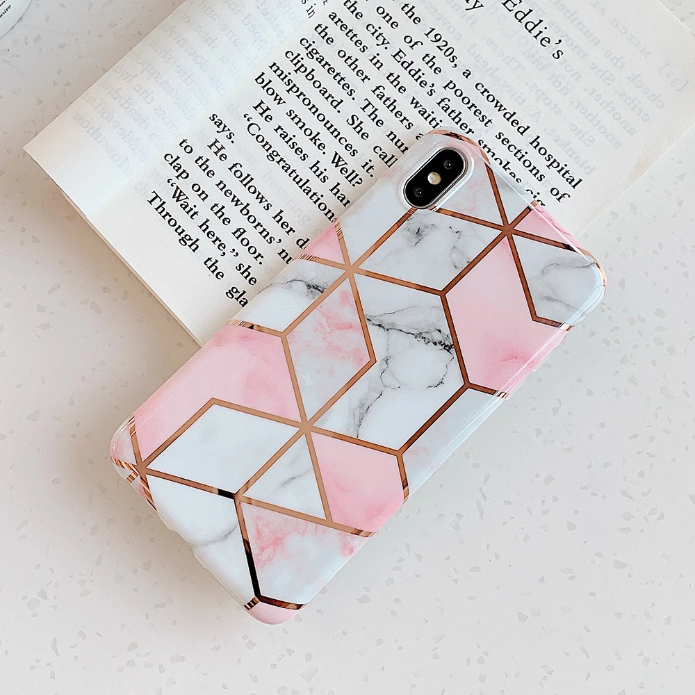 Чехол для телефона SUYACS Fantasy Dream marble для iPhone 11 Pro Max 7 8 Plus X XR XS Max 6 6S гальванический геометрический мягкий чехол-накладка