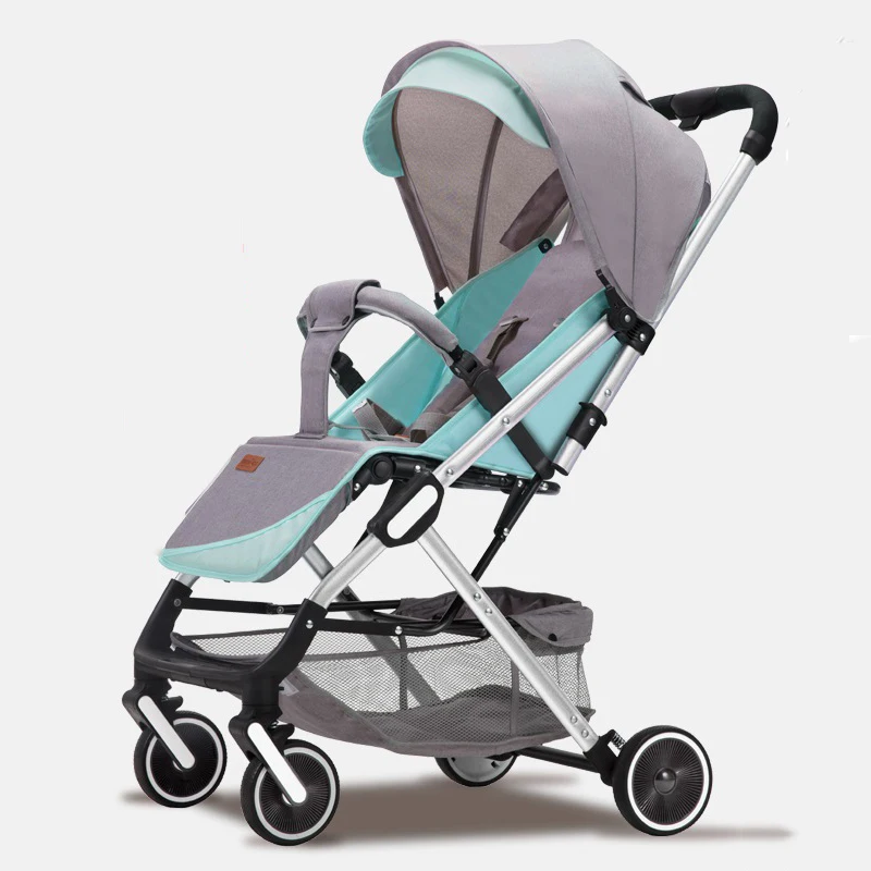 Newborn Baby Stroller Can Sit, Lie Down, Easy To Store, Lightweight BB Trolley, Easy To Fold Shock-absorbing Stroller