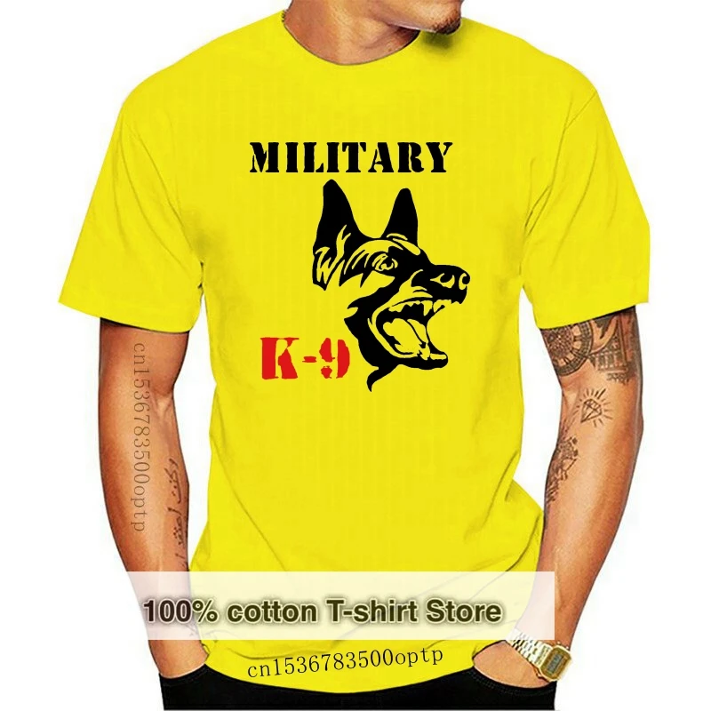 

O-Neck Sunlight Men T-Shirt Military K9 T Shirt Summer Casual Man
