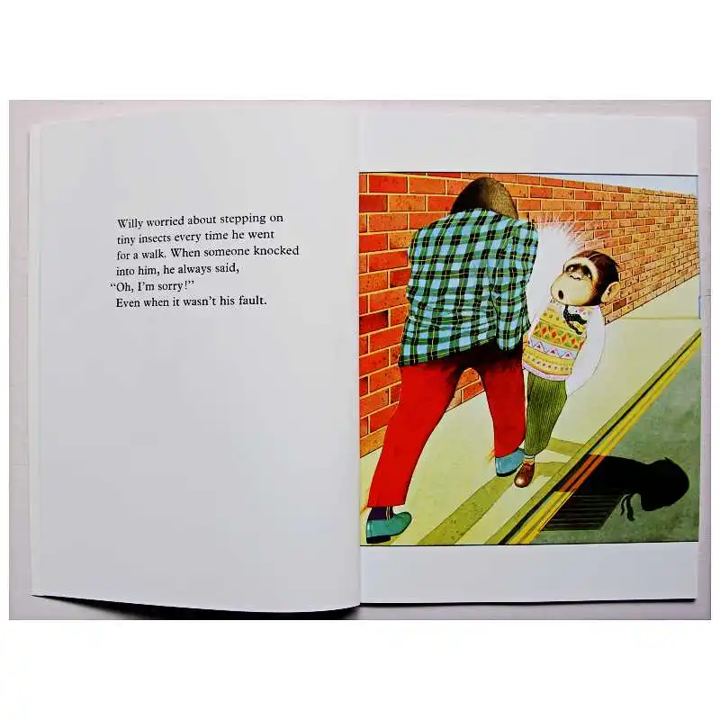Willy the Wimp от Anthony Browne обучающая английская книга с картинками карта для детей
