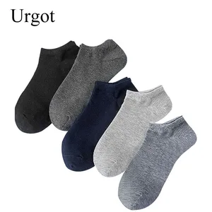 Мужские носки Urgot, 10 пар, деловые, повседневные, хлопковые, летоосень, однотонные, дышащие, модные