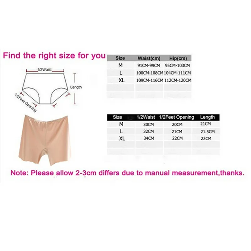 

Safety Short Pants Under Skirts For Women Boyshorts Panties Seamless Big Size Female Safety Boxer Panties Underwear