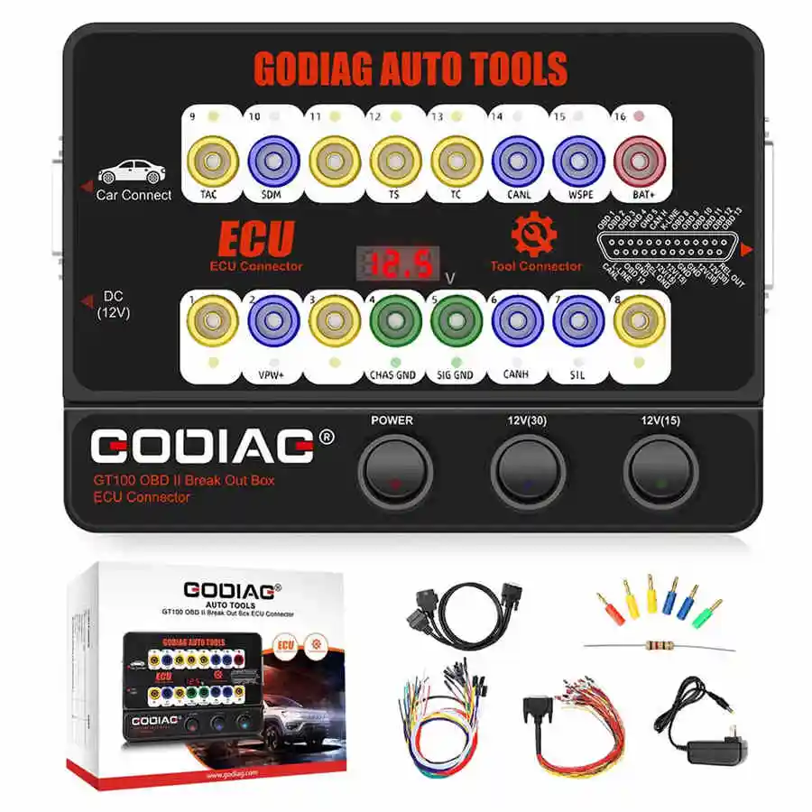 GODIAG GT100 OBD II Break Out Box ECU коннектор инструменты| |