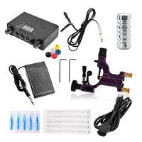 tattoo power supply complete tattoo machine kit lining and shading digital lcd power supply needle mini tattoo kit power cable