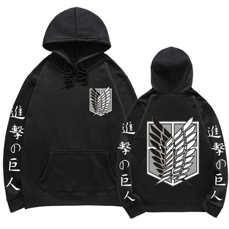 

Anime Attack On Titan New Hoodie Men Women Survey Corps Harajuku Tracksuit Sweatshirts Hoodies Streetwear Oversized Men Clothing