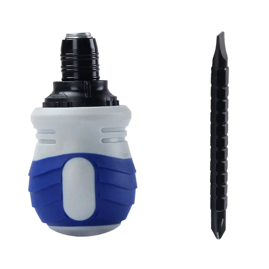 

PH2# Bits Ratcheting Screwdriver Set Phillips Slotted Driver Nut Driver Adjustable High Torque Small Labor-Saving Hand Tools