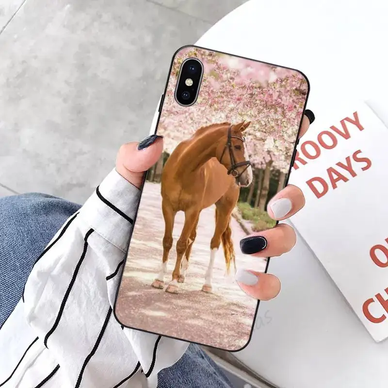 

Horse prairie animals Phone Case for iPhone 11 12 pro XS MAX 8 7 6 6S Plus X 5S SE 2020 XR
