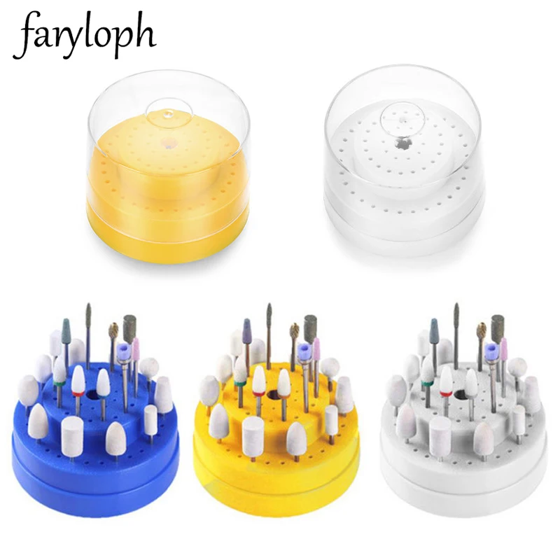 Фрезы для маникюра с 60 отверстиями пустой контейнер хранения подставка