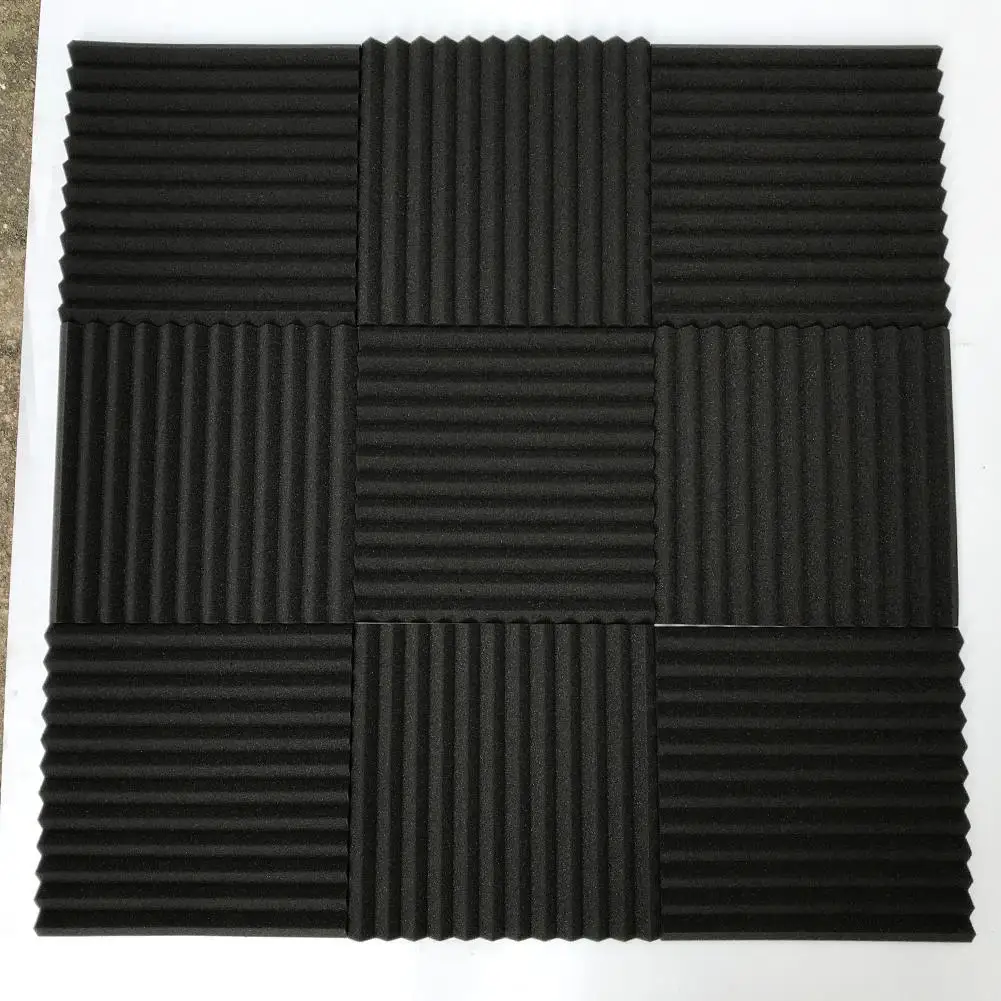 6/12 шт эластичность Звукопоглощающая Губка хлопок стены акустической пены для