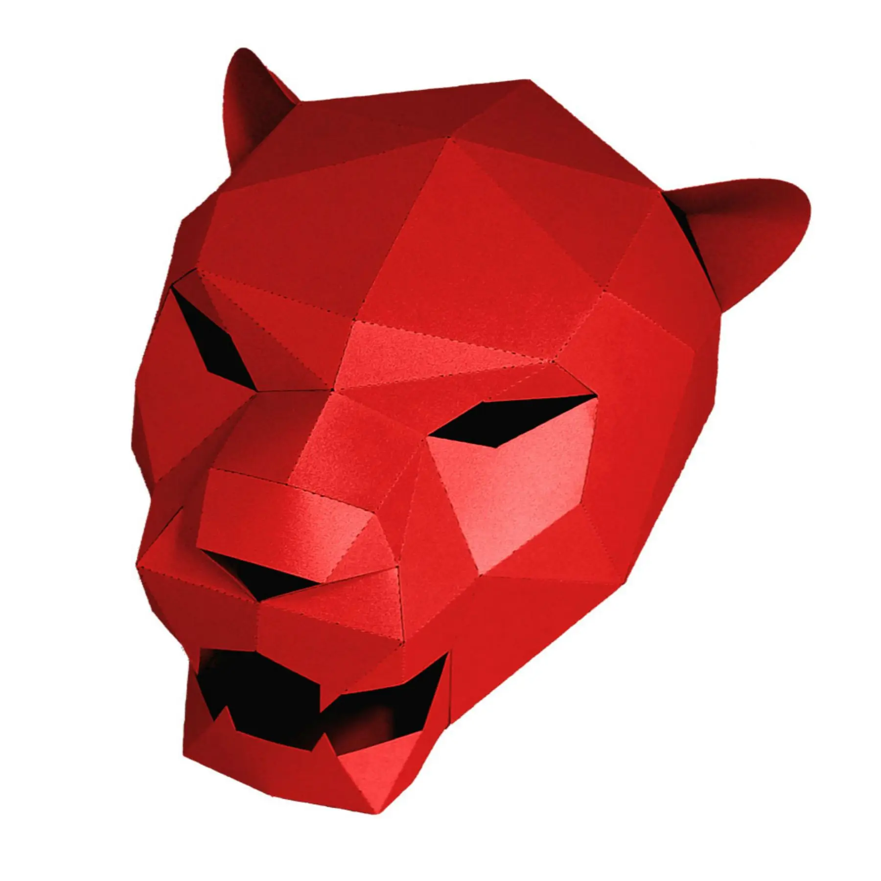 Бумажная маска 3d Jaguar Леопардовый Костюм сделай сам бумажная модели Рождество