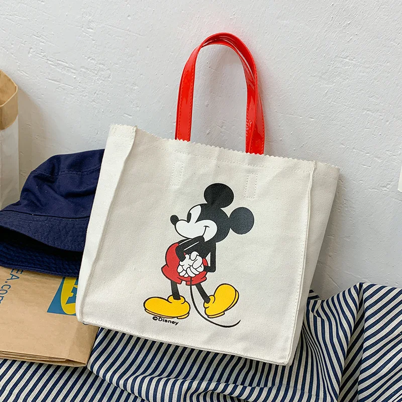 Женская Повседневная Холщовая Сумка Disney с рисунком Микки из мультфильма женская