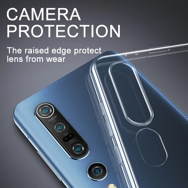 luxury clear silicone phone case for xiaomi mi 11 10 ultra 9 pro a2 a3 lite clear soft full cover case for poco f2 f3 m3 x3 pro free global shipping