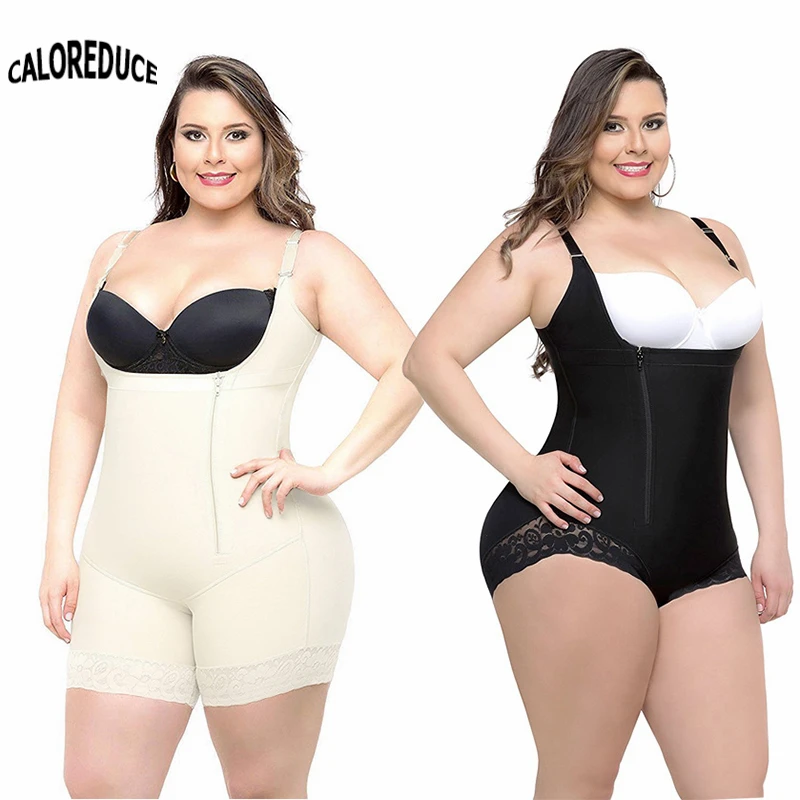 

Women Waist Trainer Seamless Corset zipper sexy body shaper Body Reducer Open Bust Reducing Shapewear Slimming women shapers
