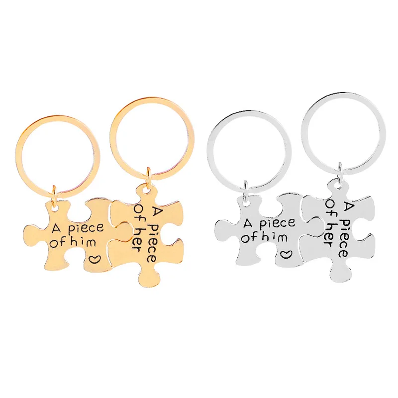 

Couple Keychain Gifts for Husband Wife Boyfriend Girlfriend Valentines Customized Date and Two Initials Keychains for Him 2PCS