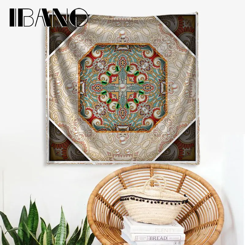 

IBANO Mandala Horse Design Tapestry Art Wall Hanging Blanket Home Decor for Bar Kitchen Room Living Room Tapestry