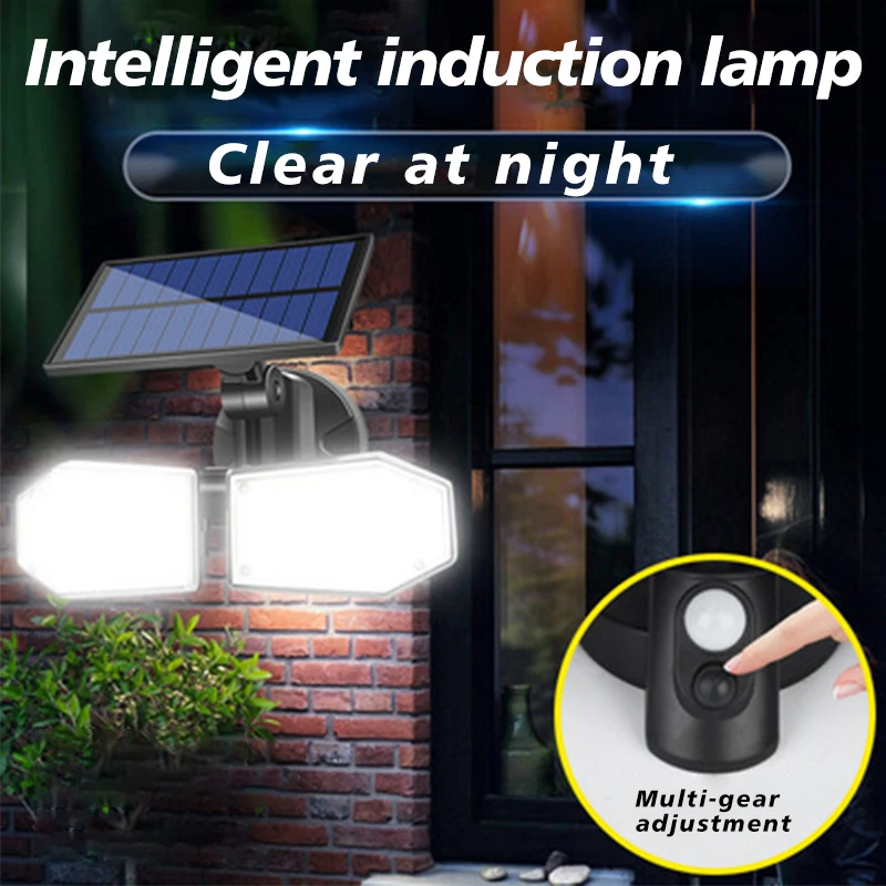 

Suchme Motion Sensor Light Outdoor LED Solar Light Wall Light Solar Powered Security Light Spotlight for Wall Patio Porch Gutter