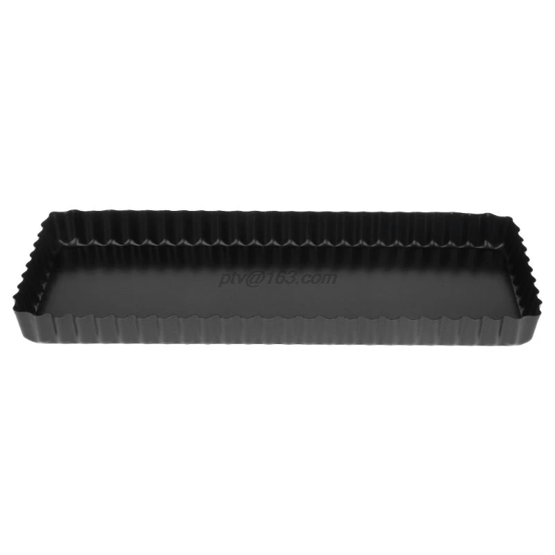 Fluted Pie Tart Pan Mold Baking Removable Bottom Nonstick Quiche Tool Rectangle |