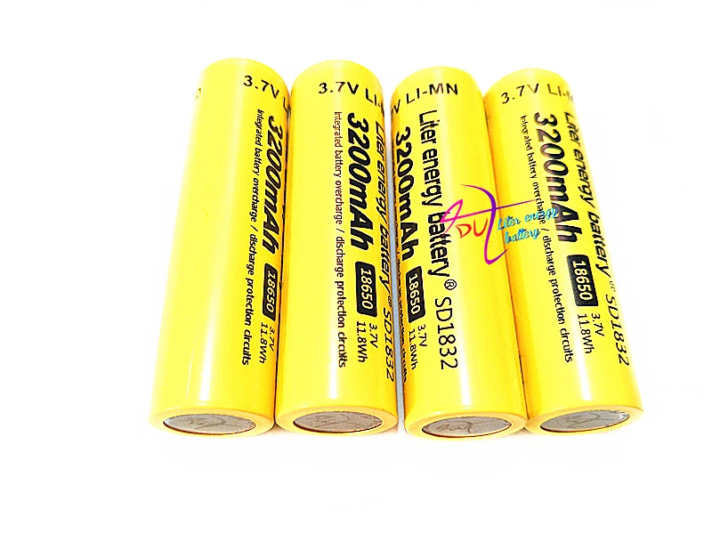 Литровая энергетическая батарея 4 шт. 100% новый Оригинальный NCR18650B 3 7 в 3200 мАч 18650