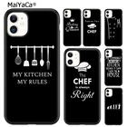 Чехол MaiYaCa для телефона с изображением ножа шеф-повара и выпечки для iPhone 5s SE 6 6s 7 8 plus X XR XS 11 12 13 pro max Samsung S8 S9 S10