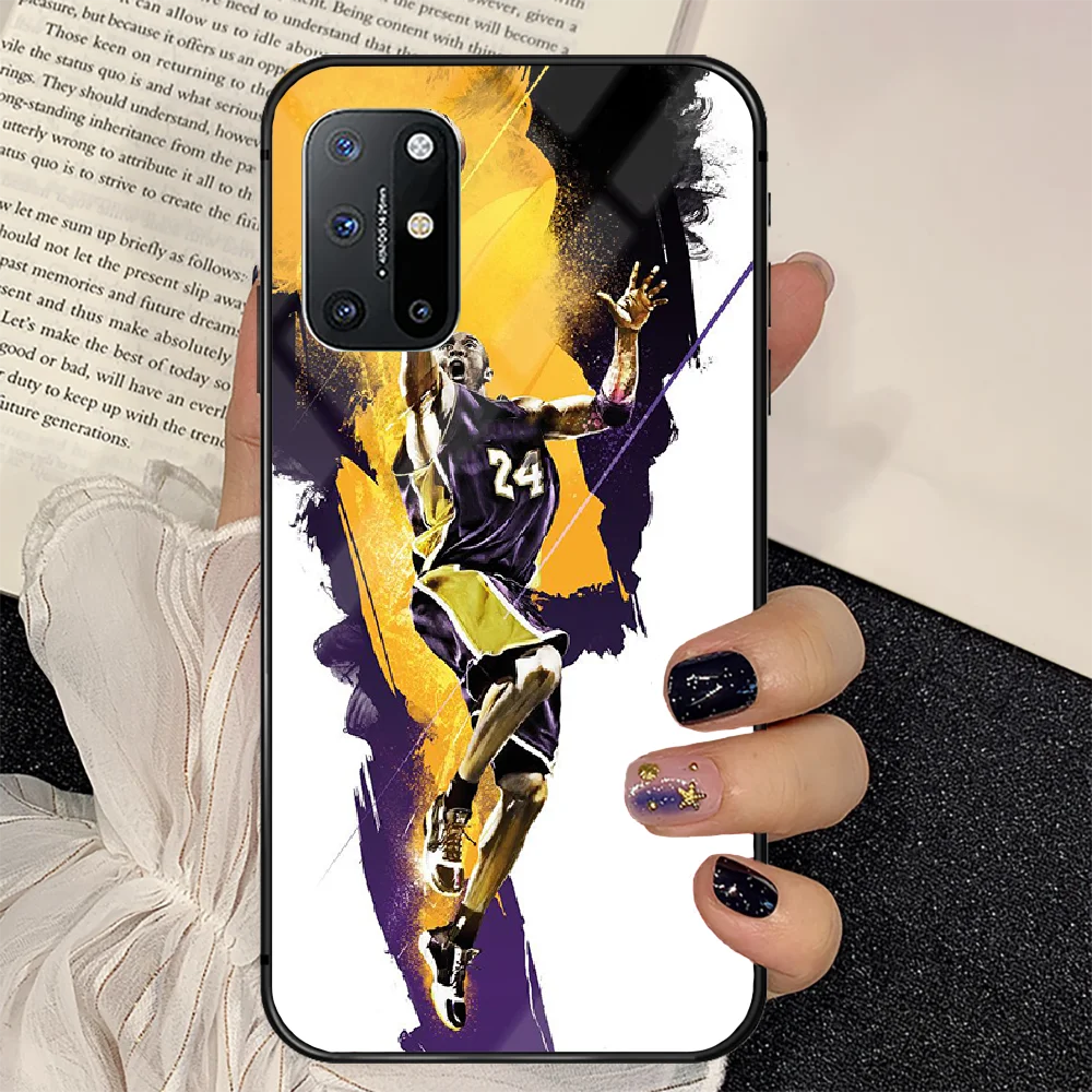 

Basketball 24 Kobe Phone Tempered Glass Case Cover For Oneplus 5 6 7 8 9 Nord T Pro Silicone Bumper Etui