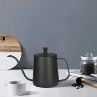hand made coffee hanging ear pot filter cup narrow mouth coffee appliance stainless steel household long mouth kettle with lid