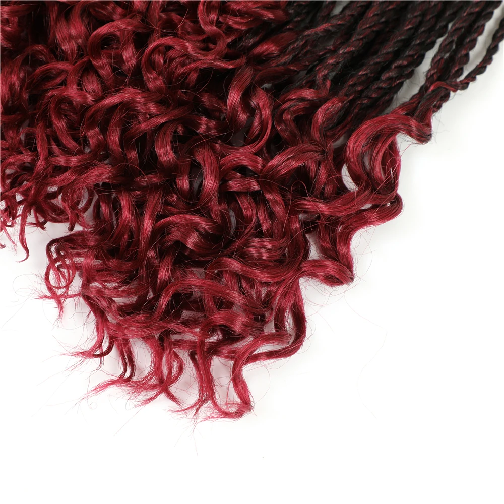 Синтетические плетеные косички для наращивания Сенегальские вьющиеся волосы с