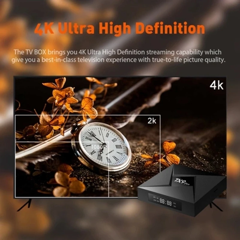 ТВ-приставка TX9 PRO Smart на базе Android 7 1 Восьмиядерный Amlogic S912 64 бит 3 Гб/32 ГБ HDR10 VP9 H.265 UHD